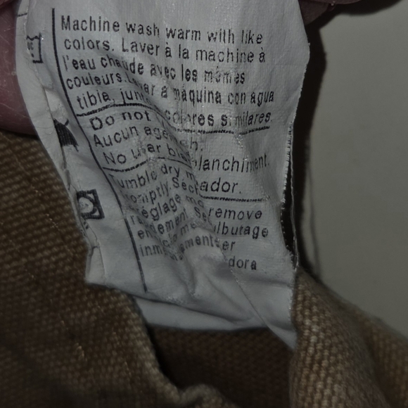 Carhartt Brown Canvas Kids Overalls Size Medium - Picture 3 of 7